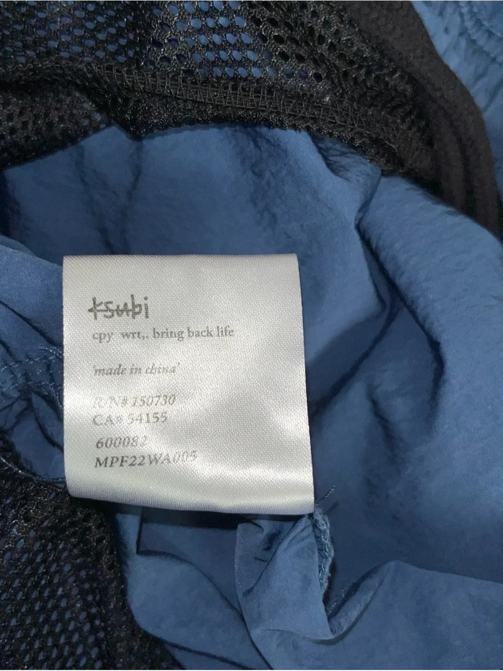 Ksubi Men Blue Burner Drawstring Bathing Suit Swim Board Shorts Size L